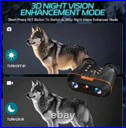 Night Vision Goggles Head Mounted 3D VR Night Vision Binoculars Wide FOV 58°