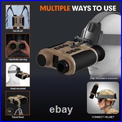 Night Vision Goggles Head-Mounted 4K Infrared Night Vision Binoculars for Adults