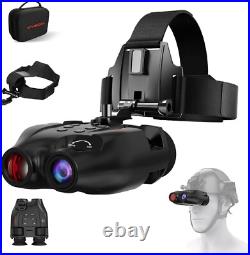 Night Vision Goggles Head Mounted, Digital Infrared Night Vision Binoculars, FHD H