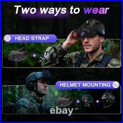 Night Vision Goggles Head Mounted, Digital Infrared Night Vision Binoculars, FHD H