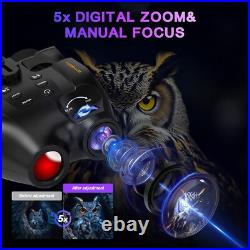 Night Vision Goggles Head Mounted, Digital Infrared Night Vision Binoculars, FHD H