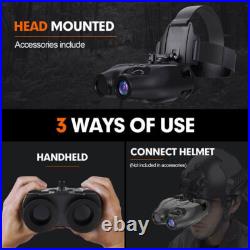 Night Vision Goggles Head Mounted HD Digital Hunting Rechargeable Binoculars New