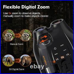 Night Vision Goggles Head Mounted HD Digital Hunting Rechargeable Binoculars New