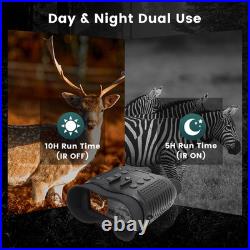 Night Vision Goggles Head Mounted Infrared Rechargeable Digital Binoculars