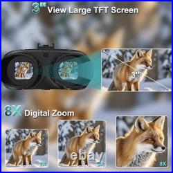 Night Vision Goggles, Head Mounted Night Vision Binoculars for Adults SEALED