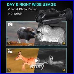 Night Vision Goggles Head or Helmet Mounted Monocular 1080P HD Photo Black Night Vision Goggles Head or Helmet Mounted Monocular 1080P HD Photo Black