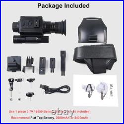 Night Vision Goggles Head or Helmet Mounted Monocular 1080P HD Photo and Vi