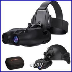Night Vision Goggles Helmet & Head Mounted Binoculars Digital Infrared Goggles