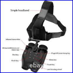Night Vision Goggles Helmet & Head Mounted Binoculars Digital Infrared Goggles