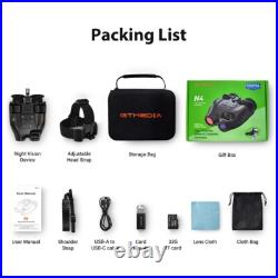 Night Vision Goggles Helmet & Head Mounted Binoculars Digital Infrared Goggles