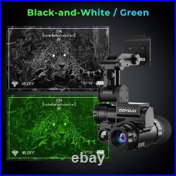 Night Vision Goggles Helmet-Mounted Monocular 1080P HD NVG with 6X Zoom & A