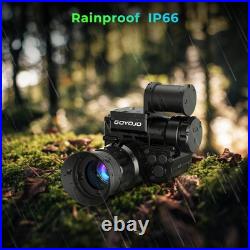 Night Vision Goggles Helmet-Mounted Monocular 1080P HD NVG with 6X Zoom & A
