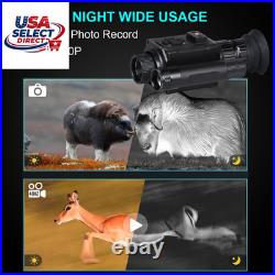 Night Vision Goggles Helmet Mounted Monocular 1080P HD Recording 5X Zoom