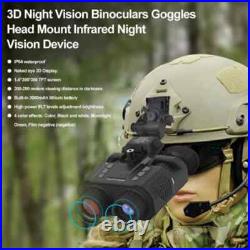 Night Vision Goggles Infrared Digital Binoculars 4X Zoom IR 850nm For Hunting US
