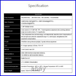 Night Vision Goggles Infrared Digital Binoculars 4X Zoom IR 850nm For Hunting US