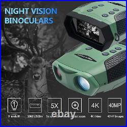 Night Vision Goggles Lovpo 4K Night Vision Binoculars 1968ft Viewing Distance