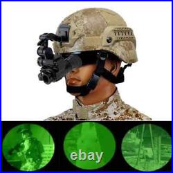 Night Vision Goggles Monocular Green Range 656ft for Helmet Hunting Observation
