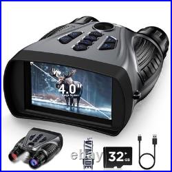 Night Vision Goggles, Night Vision Binoculars 4K, 4.0 HD Screen Binoculars