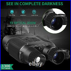 Night Vision Goggles, Night Vision Binoculars with 1300ft Viewing Range, 32GB TF