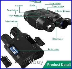 Night Vision Goggles, Night Vision Binoculars with 1300ft Viewing Range, 32GB TF