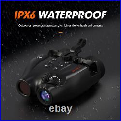 Night Vision Goggles Rechargeable Binoculars FHD Digital IR Head Mounted Hunting