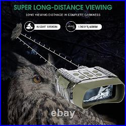 Night Vision Goggles Scopes Digital Binoculars, 2.5 TFT Screen 4X Zoom, 1M/2M/3M