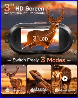 Night Vision Goggles Smart APP 4K Night Vision Binoculars, 10000mAh Battery