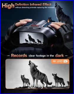 Night Vision Goggles Smart APP 4K Night Vision Binoculars, 10000mAh Battery