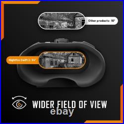 Night Vision Goggles Swift 2 Pro NVG Goggles, Head or Helmet Mounted, Wide
