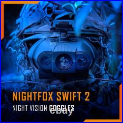 Night Vision Goggles Swift 2 Pro NVG Goggles, Head or Helmet Mounted, Wide