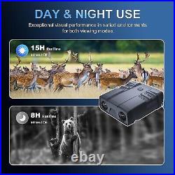 Night Vision Goggles, True 4K, Focusable IR, 6'', Free 64 Gb Card Video + Photo