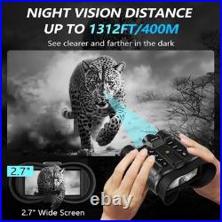 Night Vision Goggles, Upgraded Rechargeable Head-Mounted Night Vision Binocul