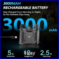 Night Vision Goggles, Upgraded Rechargeable Head-Mounted Night Vision Binoculars