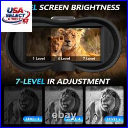 Night Vision Goggles, Upgraded Rechargeable Head-Mounted Night Vision Binoculars