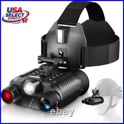 Night Vision Goggles, Upgraded Rechargeable Head-Mounted Night Vision Binoculars