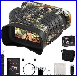 Night Vision Goggles, WOSPORTS 1300FT 4K Night Vision Binoculars for Adults, 10X
