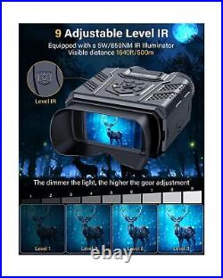 Night Vision Goggles for 100% Darkness 1080P Rechargeable Digital Infrared N