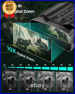 Night Vision Goggles for Adults 10000mAh Battery 64GB Card HD Screen for Hunting