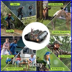 Night Vision Goggles for Adults, 112 MP 4K Night Vision Binoculars 12X Zoom &