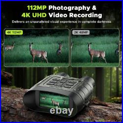 Night Vision Goggles for Adults, 112 MP 4K Night Vision Binoculars 12X Zoom & 50