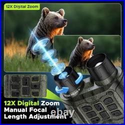 Night Vision Goggles for Adults, 112 MP 4K Night Vision Binoculars 12X Zoom & 50