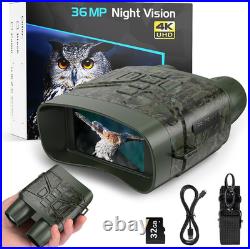 Night Vision Goggles for Adults, 4K Infrared Night Vision Binoculars with Rechar