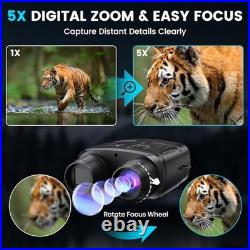 Night Vision Goggles for Adults, 4K Night Vision Binoculars with 5000mAh Night Vision Goggles for Adults, 4K Night Vision Binoculars with 5000mAh