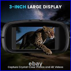 Night Vision Goggles for Adults, 4K Night Vision Binoculars with 5000mAh Rech