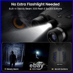Night Vision Goggles for Adults 4K Night Vision Binoculars with AI Color Boost