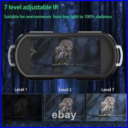 Night Vision Goggles with 8X Zoom Waterproof Infrared Binoculars for Hunting
