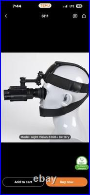 Night Vision Goggles with Helmet Mount and Vinyl Head Strap Included New In Box Night Vision Goggles with Helmet Mount and Vinyl Head Strap Included New In Box