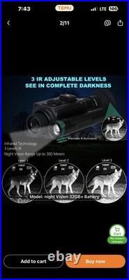 Night Vision Goggles with Helmet Mount and Vinyl Head Strap Included New In Box Night Vision Goggles with Helmet Mount and Vinyl Head Strap Included New In Box