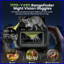 Night Vision Goggles with Rangefinder 4K Camouflage Color, Color