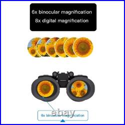 Night Vision Googles 3D 1080P NV8300 Infrared 8X Binoculars Goggles Head Mounted